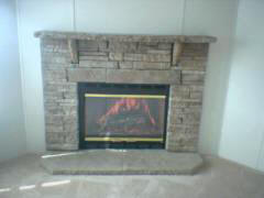 CLASSIC ROCK WITH STONE LENTAL AND STONE MANTEL