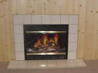 Marmol Frost Surround With Tile Hearth
